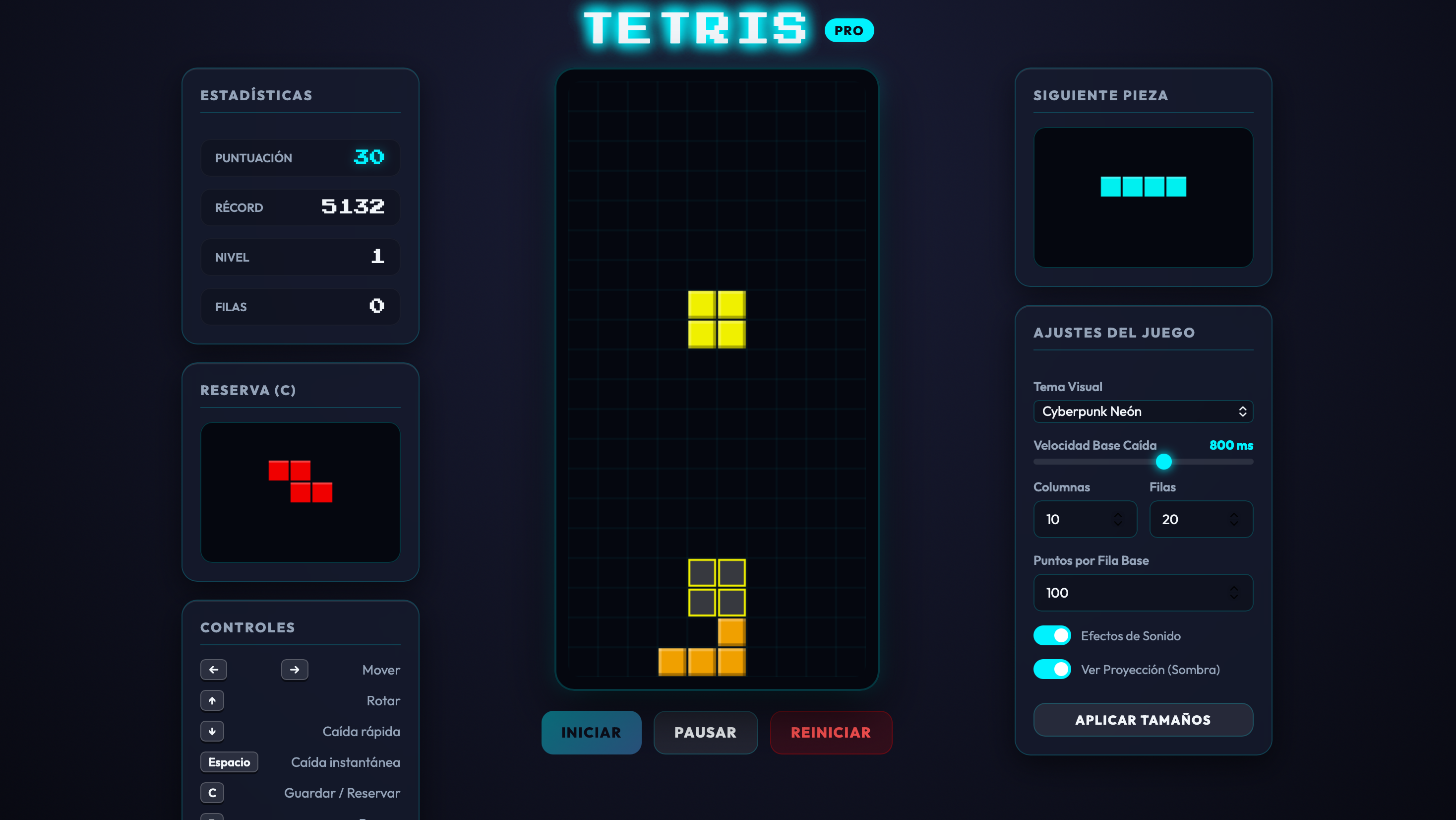 Miniatura Tetris